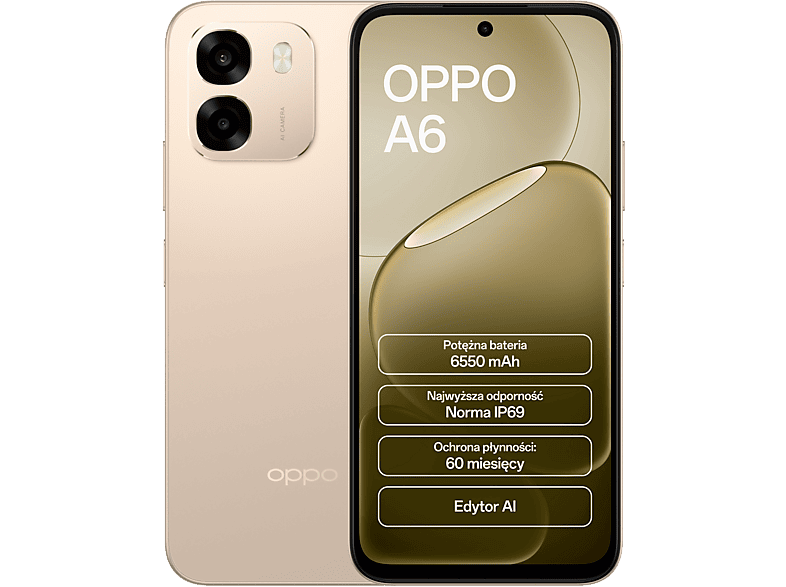 Smartfon OPPO A6 4G (LTE) 6 GB/ 256 GB Złoty