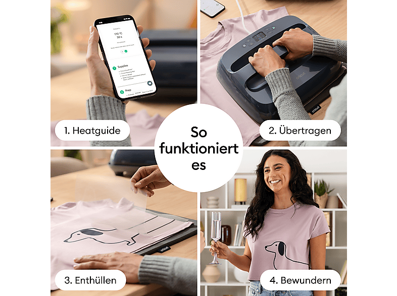 Thumbnail - CRICUT EasyPress™ SE-Large+Hitzeschutzmatte, Transferpresse