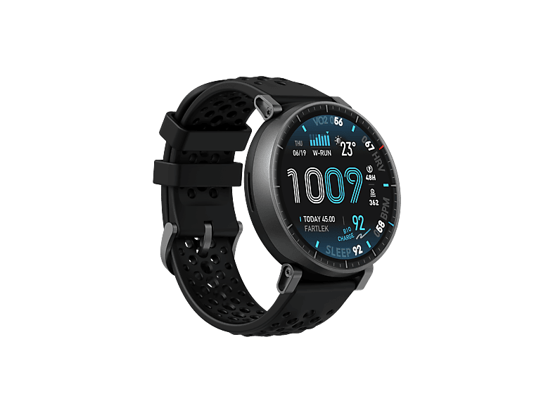 Smartwatch - Amazfit Active Max, Correa 22mm, Pantalla AMOLED 1,5”, 25 días de Autonomía, Bluetooth, NFC, 5 ATM, Negro