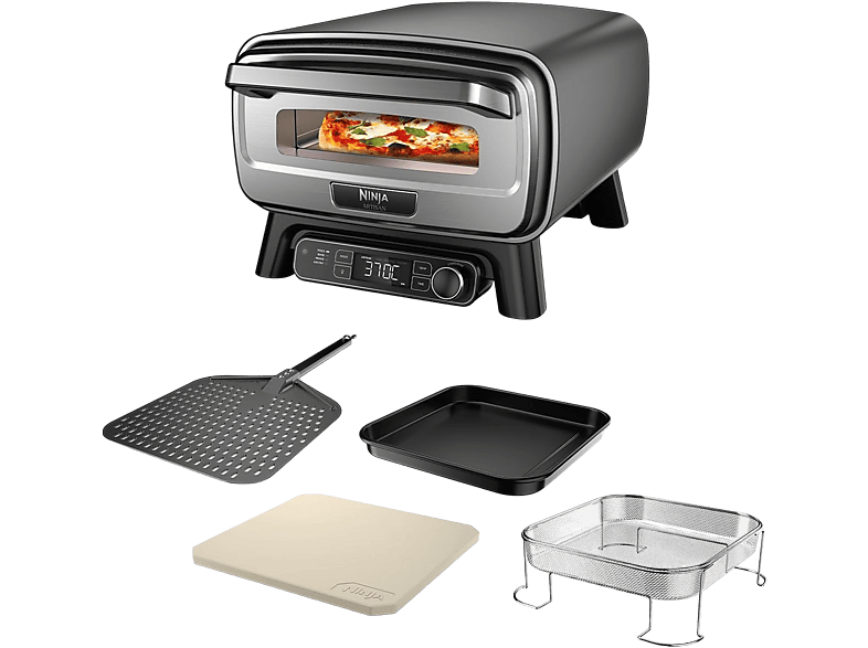 Ninja MO201EU Artisan Outdoor-Elektro Pizzaofen und Heißluftfritteuse