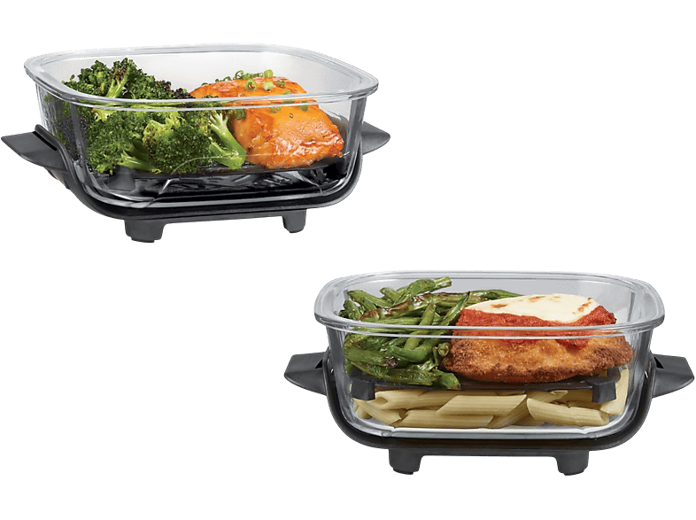 Ninja XSKLIDPLT2EUUKCRISPi 2-er Schüsselset, TempWare-Glasbehälter mit Deckel