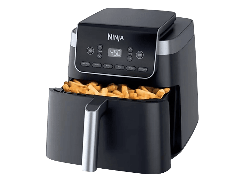 Ninja AF180EU Heissluftfritteuse 6,2 l, 2000 Watt, Schwarz