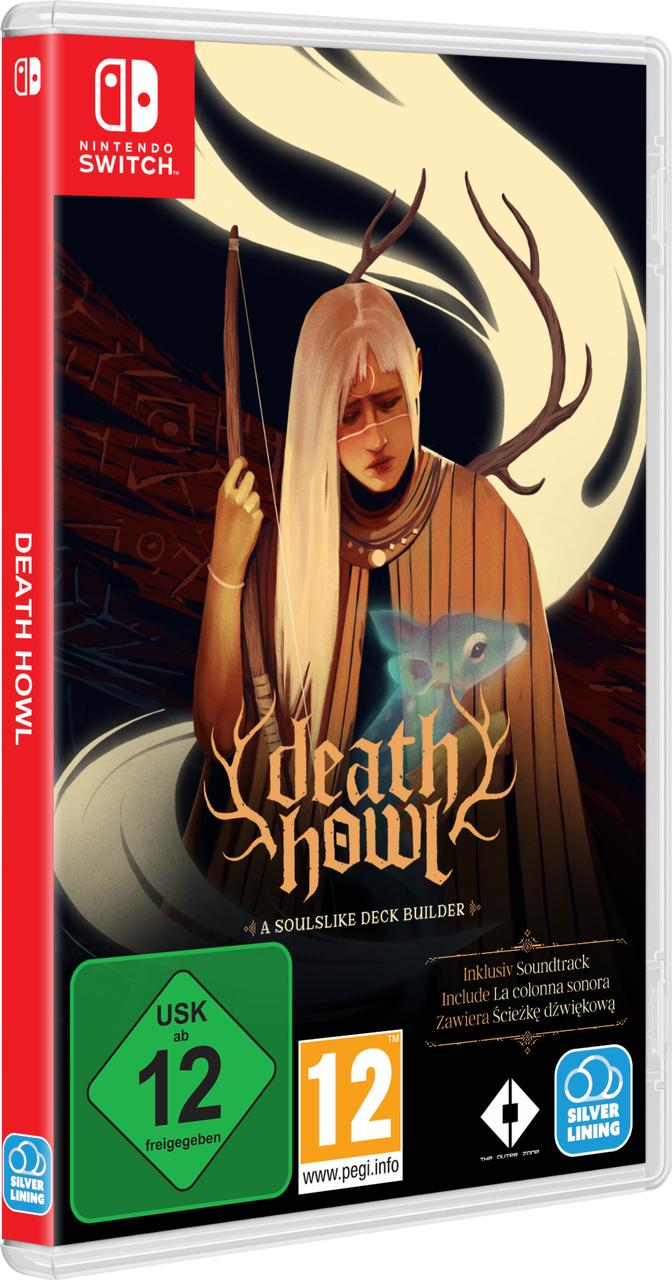 Nintendo Switch Hülle für Death Howl mit einer weiblichen Figur und einem Geist.