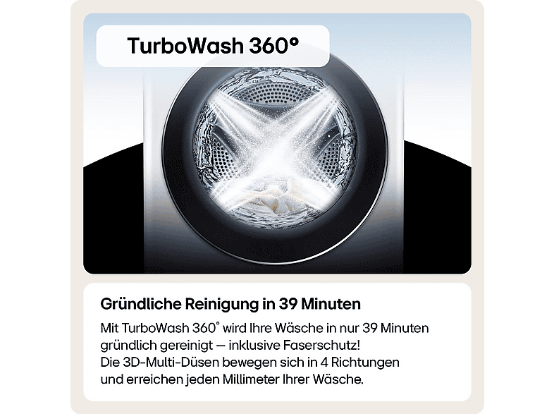 LG F2X7SLIM9B SLIM FIT Waschmaschine (9 kg, 1170 U/Min., A)