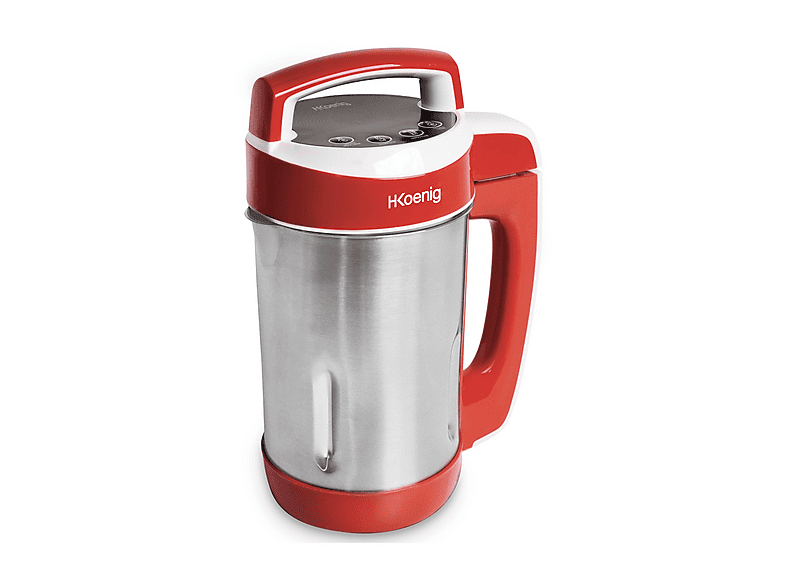 H.KOENIG MXC18 ROBOT DA CUCINA, 850 W, capacità ciotola 1,1 l, Rosso e argento