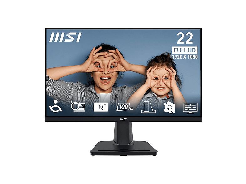 Msi Pro Mp225V Monitor, 21,45 ", Full-Hd, 1920 X 1080 Pixel, Tempo Di Risposta 1 Ms, Refresh Rate 100 Hz