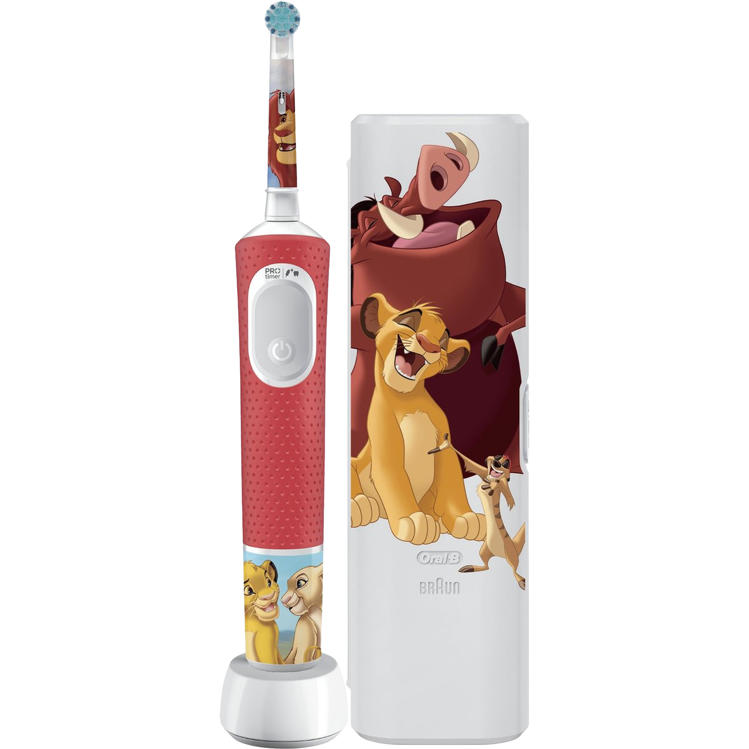 Oral-b Tandenborstel Kids 3+ Lion King Elektrische Tandenborstel Rood