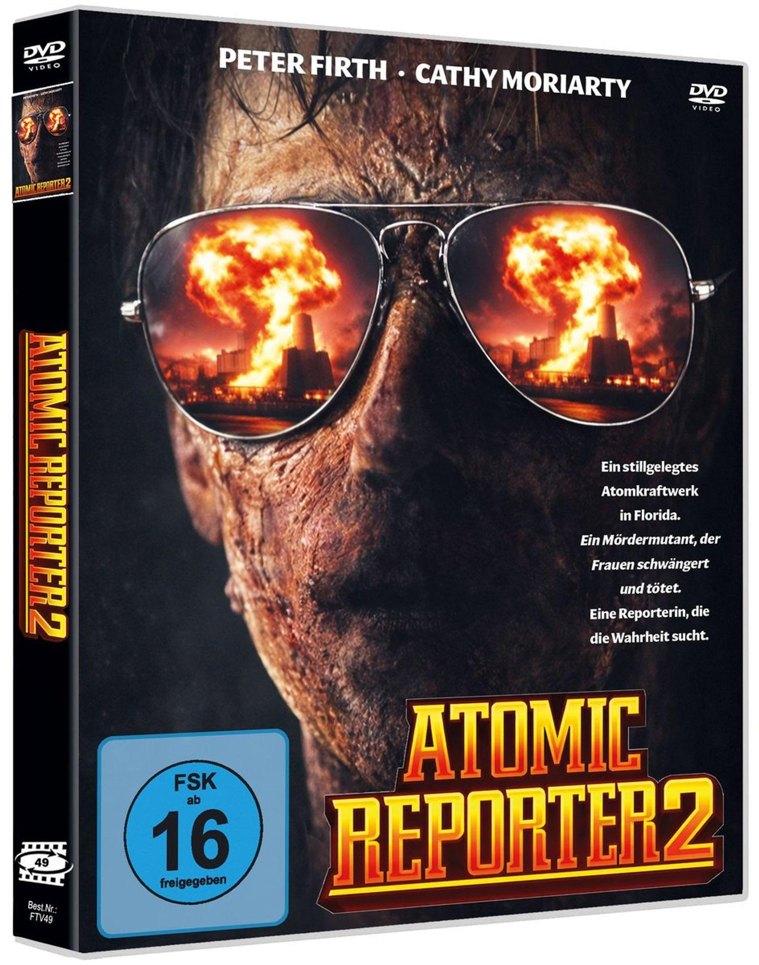 DVD-Hülle mit atomarer Explosion in Sonnenbrille, FSK 16.
