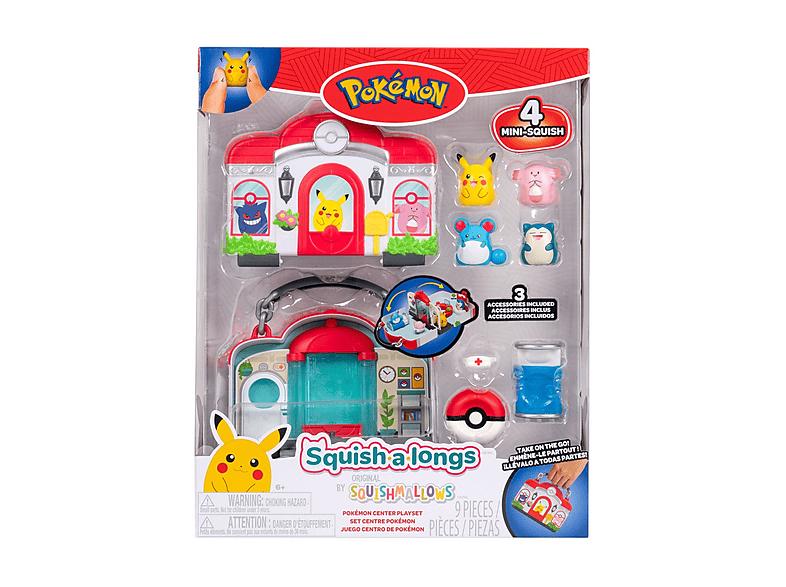 Action Figures Squish A Longs Set Squishalongs Pokémon