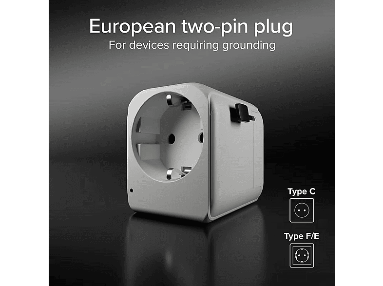 SBS 17211 Universal-Reiseadapter 2500 w mit internationalen Steckern für Großbritannien, Amerika und Asien — Foto 2 von 5