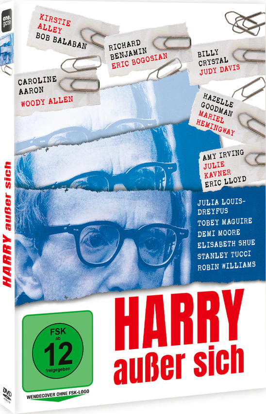 DVD-Cover von Harry außer sich mit Woody Allen und Schauspielernamen.