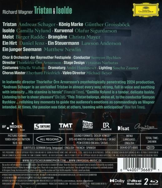 Richard Wagner Tristan & Isolde: Besetzungsliste, Produktionsdetails und Kritiken.