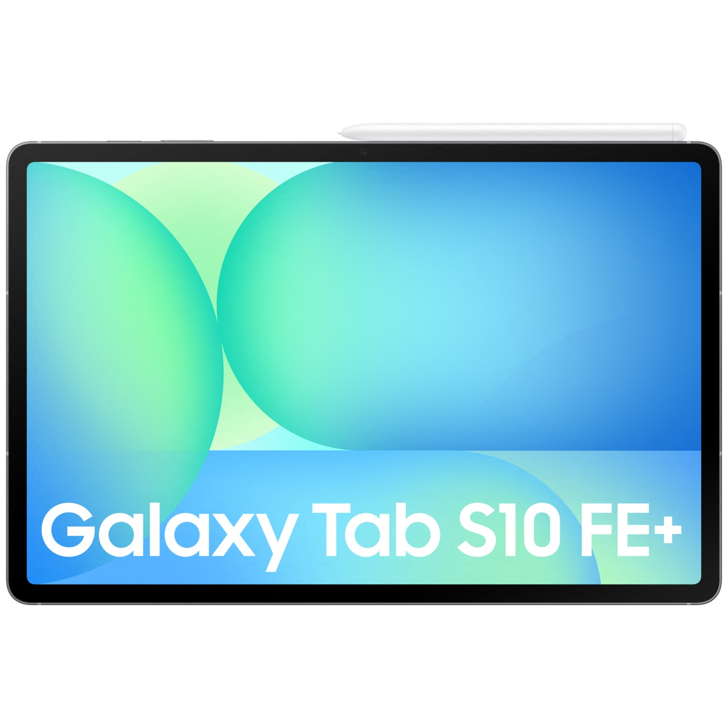 A tablet with a stylus displays "Galaxy Tab S10 FE+".