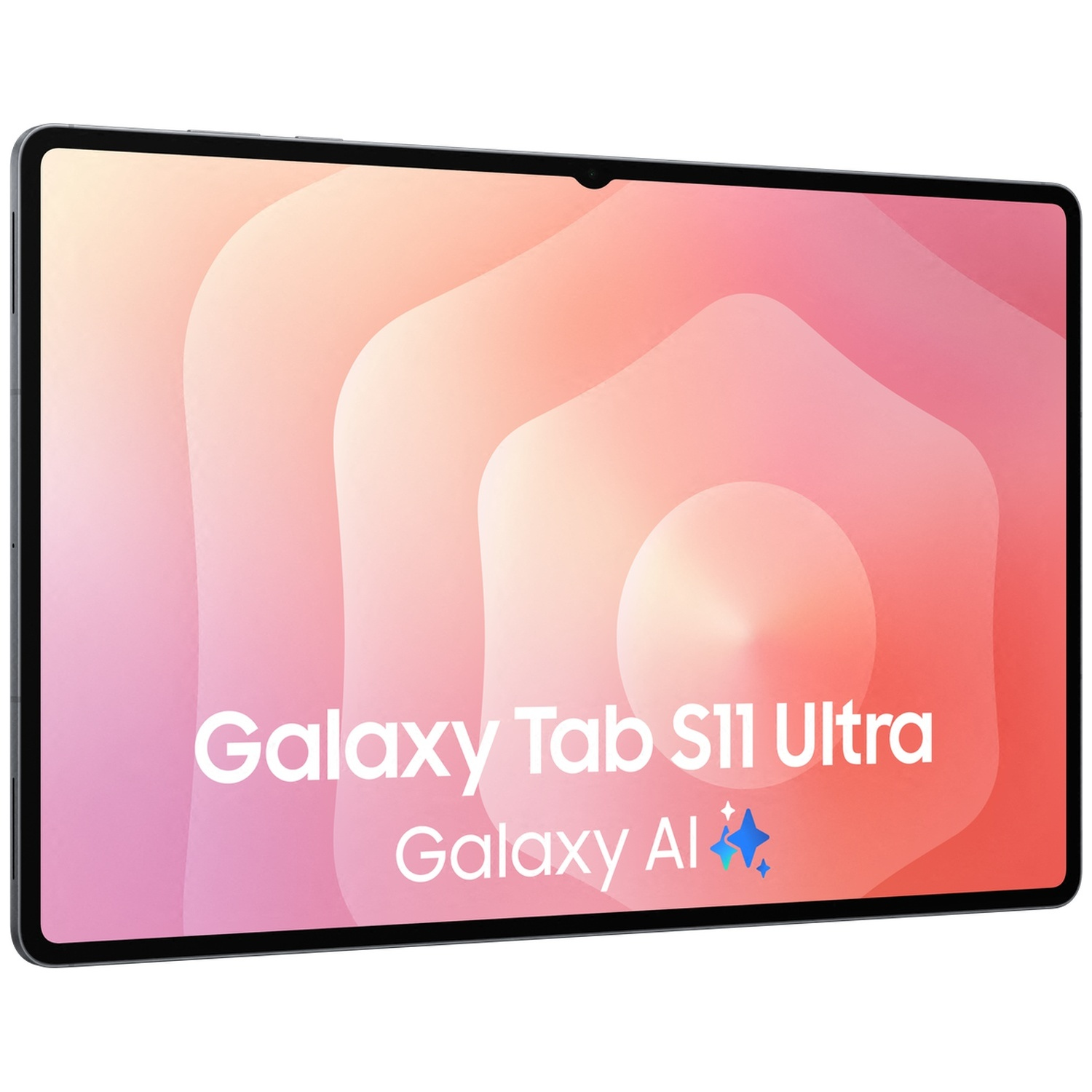 Une tablette affichant "Galaxy Tab S11 Ultra" et "Galaxy AI"