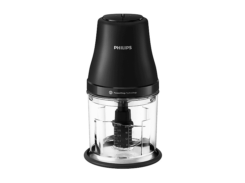 immagine di Philips HR1501-00 Serie 3000 Tritatutto 450W ciotola 1 L 4 lame funzione Pulse lavabile in lavastoviglie colore Nero