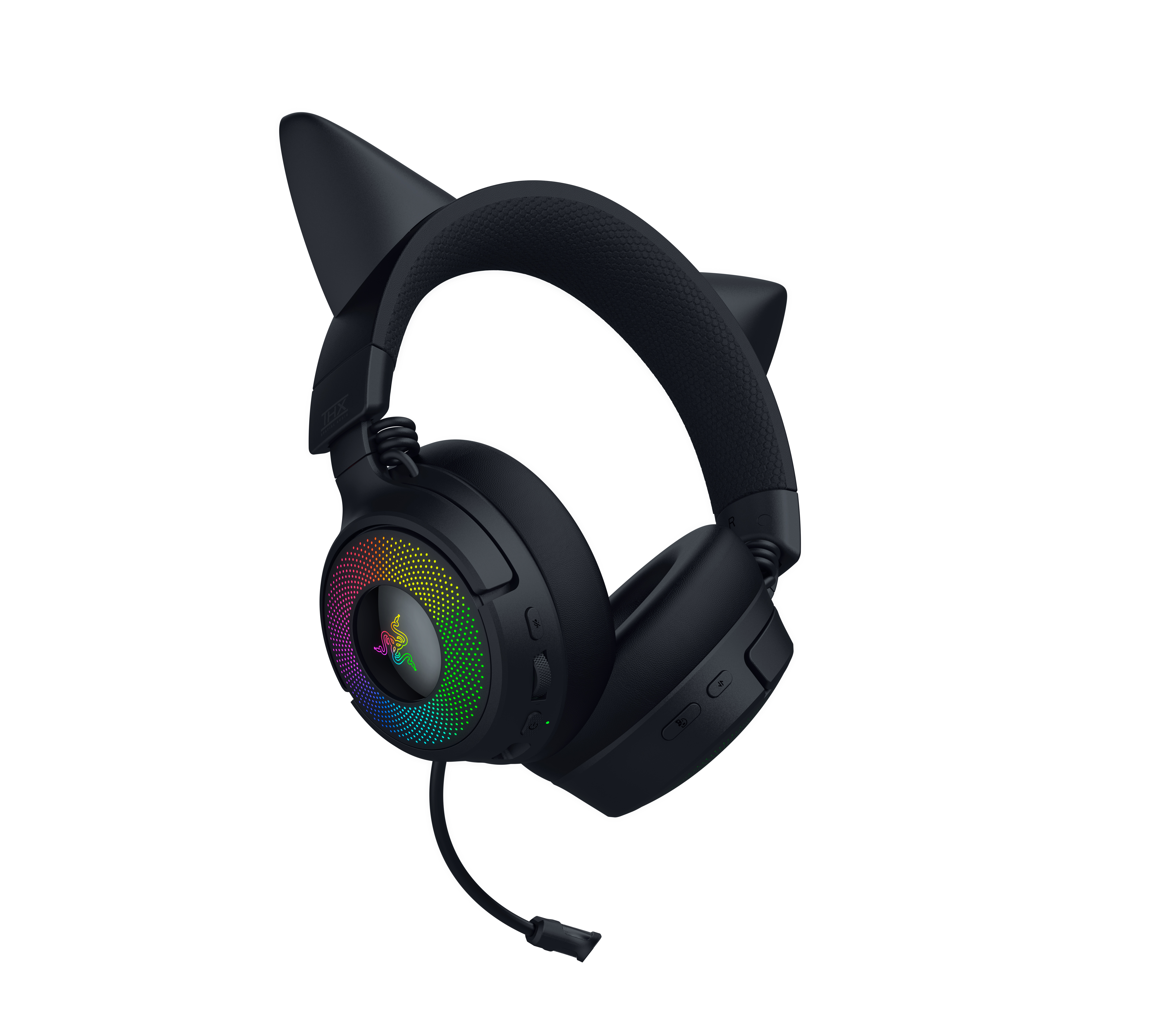 RAZER Kraken Kitty V3 Pro KBS Kulak Üstü Oyuncu Kulaklığı Siyah
