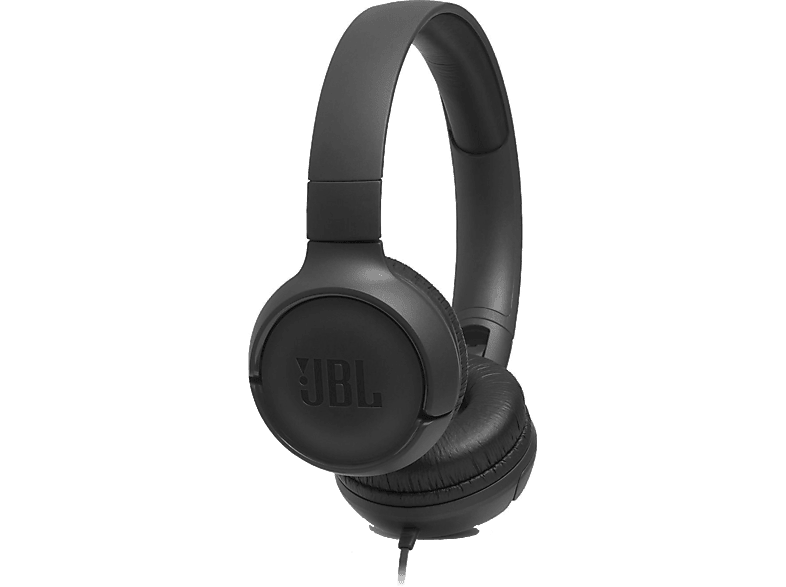 Auriculares - JBL Tune 500, Pure Bass Sound, Micrófono, Plegables, Control volumen, Negro