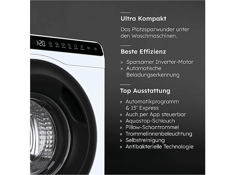 HAIER HW50-BP12307AU1 Mini-Washer Waschmaschine (5 kg, 1200 U/Min., A)