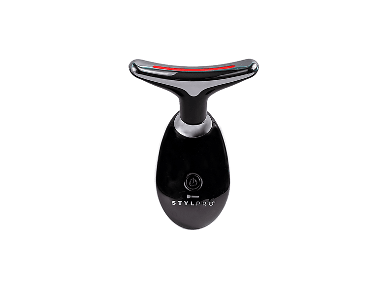 Masajeador LED - StylPro Fabulous Firmer Neck & Face, Para Cara, Luz roja, azul y verde, Apto para Viajes, Negro