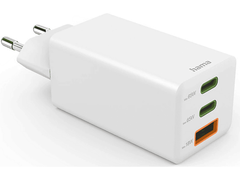 Ładowarka sieciowa HAMA Mini GaN PD/QC 65W Biały – zdjęcie 3