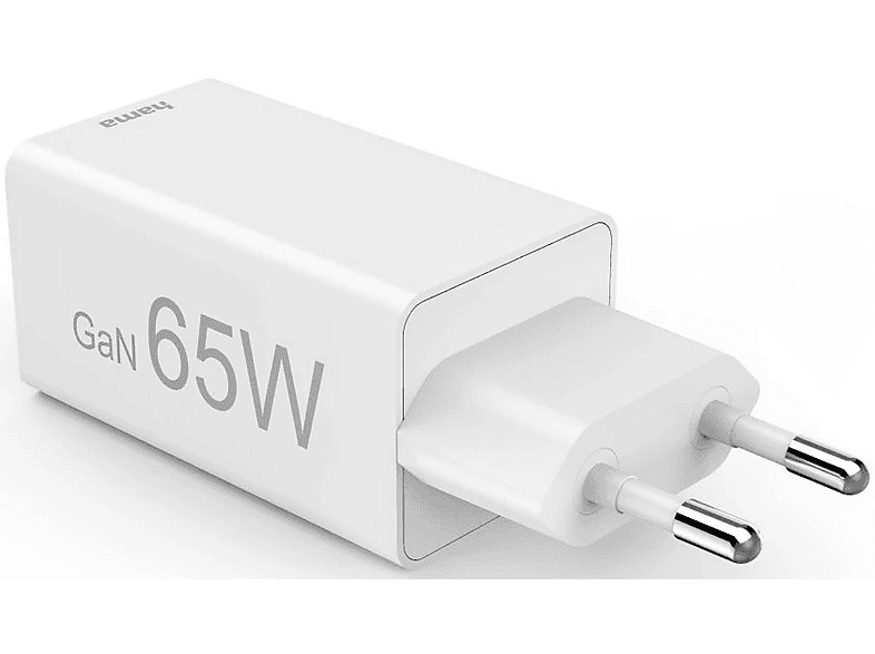 Ładowarka sieciowa HAMA Mini GaN PD/QC 65W Biały – zdjęcie 2