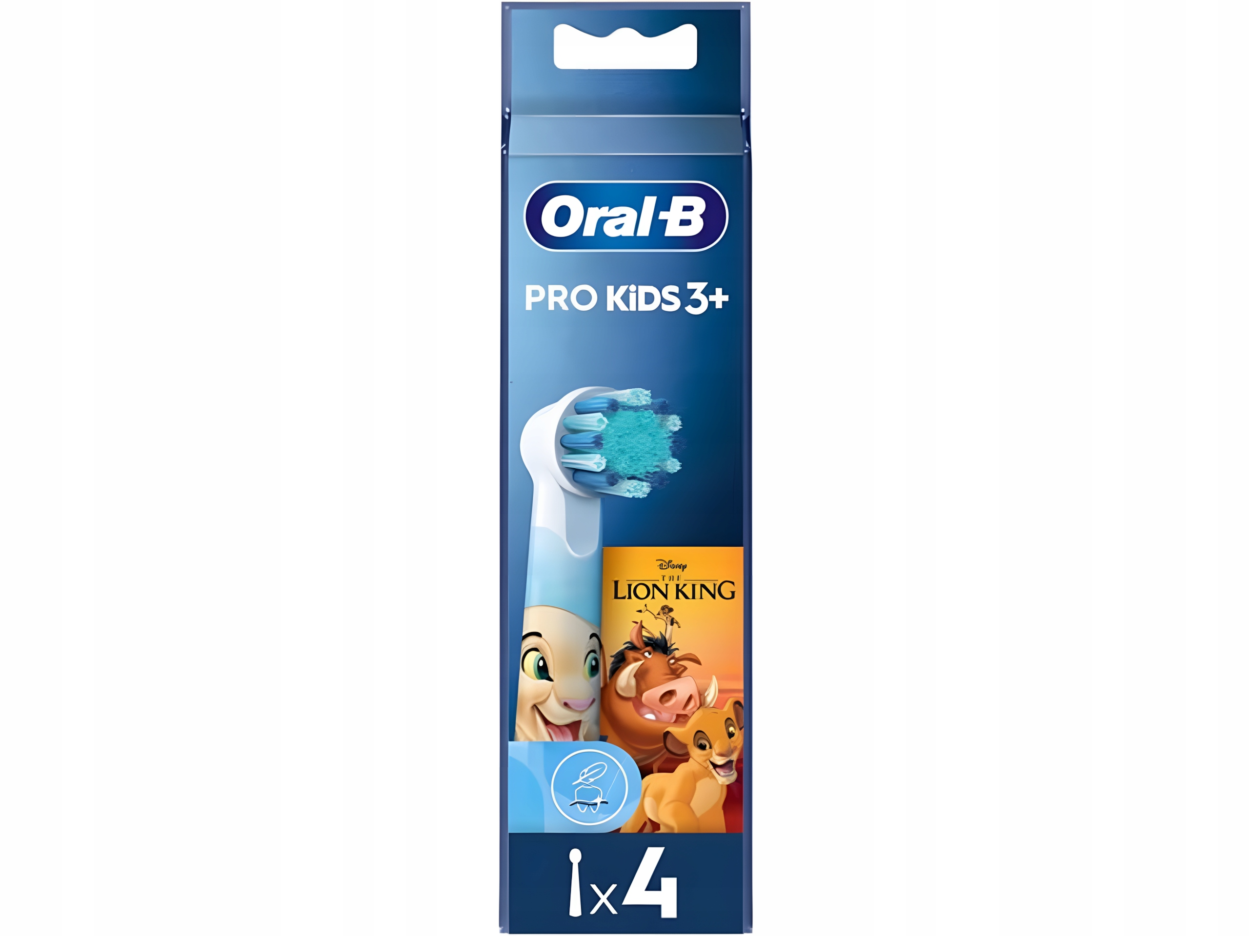 Opakowanie końcówek Oral-B Pro Kids 3+ z motywem "Król Lew".