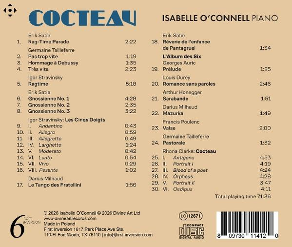 CD-Cover mit Komponisten- und Titelliste, Künstlername und Logo.