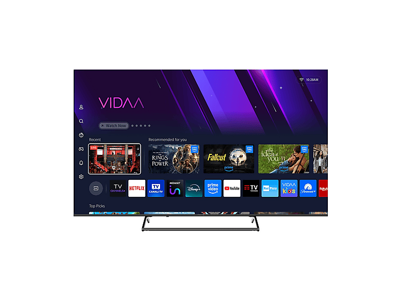 PEAQ PTV55VU-7026C TV LED, SMART TV, 55 ", Processore CA53 x4@ 1.2Ghz, Black, Classe G