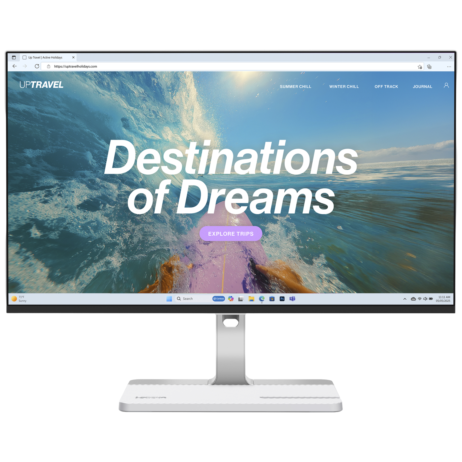 Lenovo L24d-4c - 23.8 Inch Full Hd 1920 X 1080 Pixels Ips (in-plane Switching) afbeelding