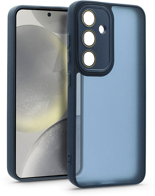 HAFFNER Samsung Galaxy S24 Variete tok kameravédő üveggel, sötétkék (HF238390)