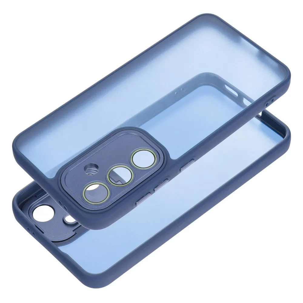 Két kék telefontok egymáson fehér háttéren.