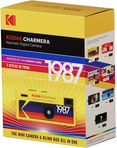 KODAK Charmera vintage mini digitális fényképezőgép, kulcstartó, blind box/véletlenszerű kiadás
