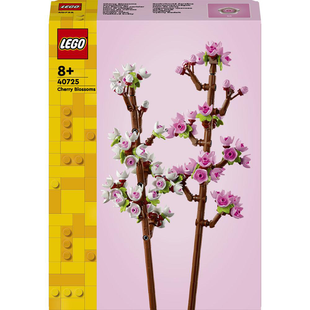 LEGO-Verpackung mit Kirschblüten-Set, 8+, Modellnummer 40725.