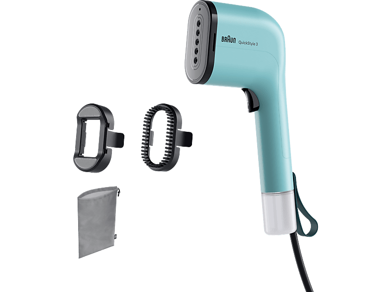 Braun GS 3013GR QuickStyle 3 Dampfglätter (1100 Watt, 70 ml Wassertank, Grün)