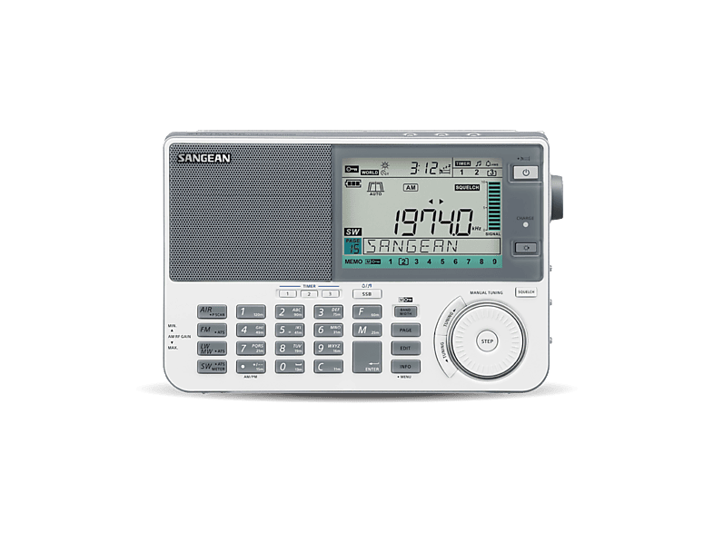Sangean ATS-909X2 Der Ultimative UKW / KW / MW / LW / Air-Weltempfänger, Weiß