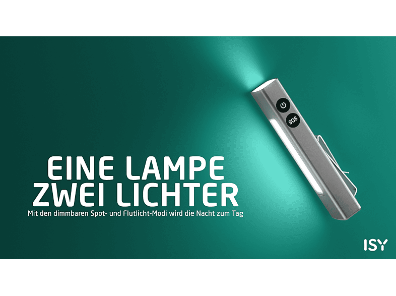 ISY IFS-2000 Wiederaufladbare Taschenlampe