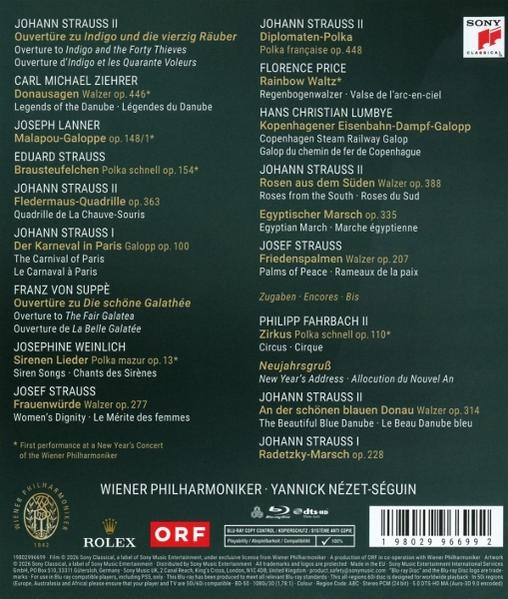 Titelliste für klassische Musik, Wiener Philharmoniker & Yannick Nézet-Séguin.