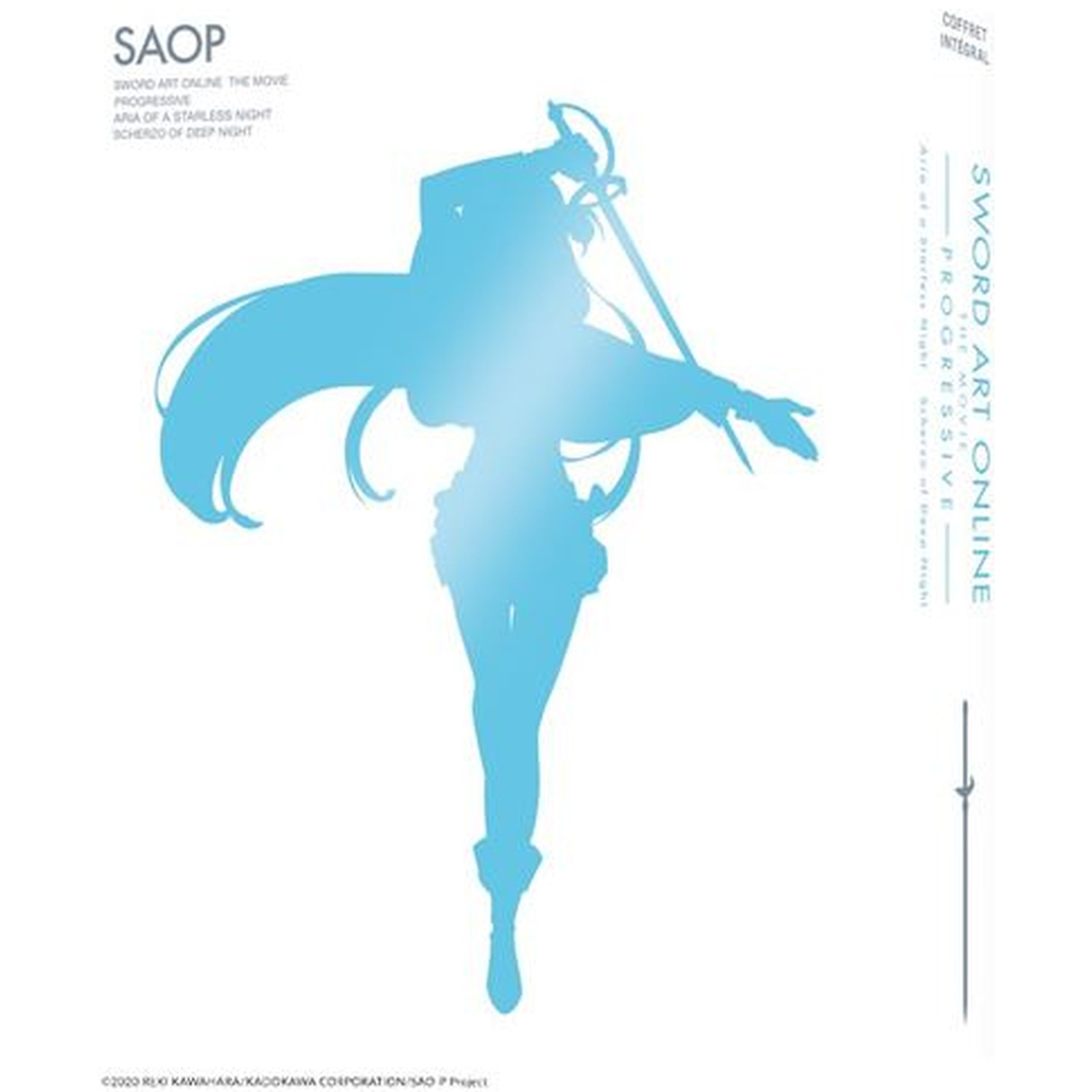 Achtergrond: SAOP, Sword Art Online, Progressive, anime figuur, blauw.