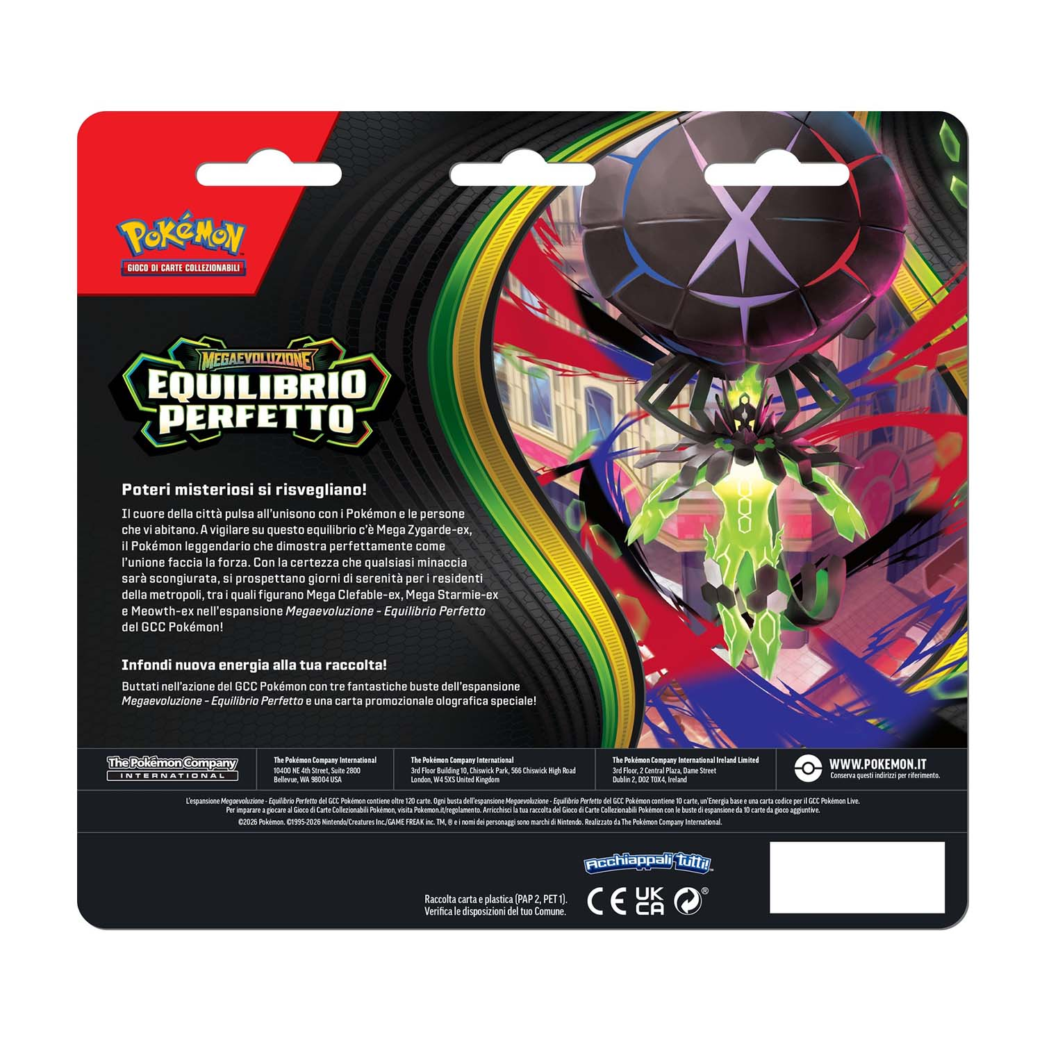 Espansione GCC Pokémon con Mega Zygarde-ex e altri personaggi Pokémon.