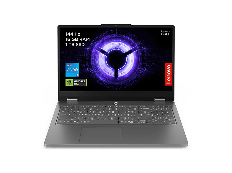 LENOVO LOQ 15 NOTEBOOK, 15,6 ", processore AMD Ryzen 7 7735HS, NVIDIA GeForce RTX™ 4050, RAM 16 GB, 512 GB SSD, Grey, Windows 11 Home