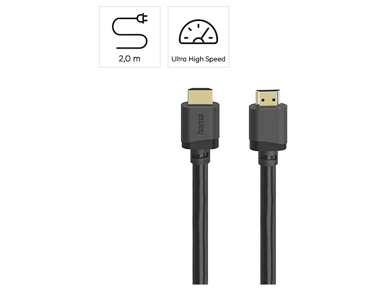 HAMA 202028 Ultra High Speed, HDMI-Kabel, 2 m