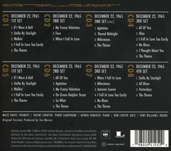CD-Liste: Dez 1965, 1.-3. Set, Miles Davis, Wayne Shorter, Herbie Hancock