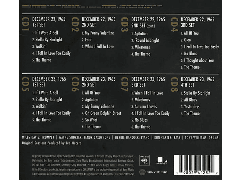 Thumbnail - Miles Davis - The Complete Plugged Nickel Live 1965 (CD)