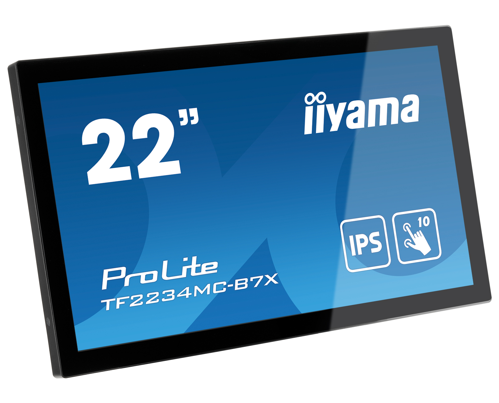Ein 22-Zoll-Iiyama-ProLite-Touchscreen-Monitor mit IPS-Technologie.
