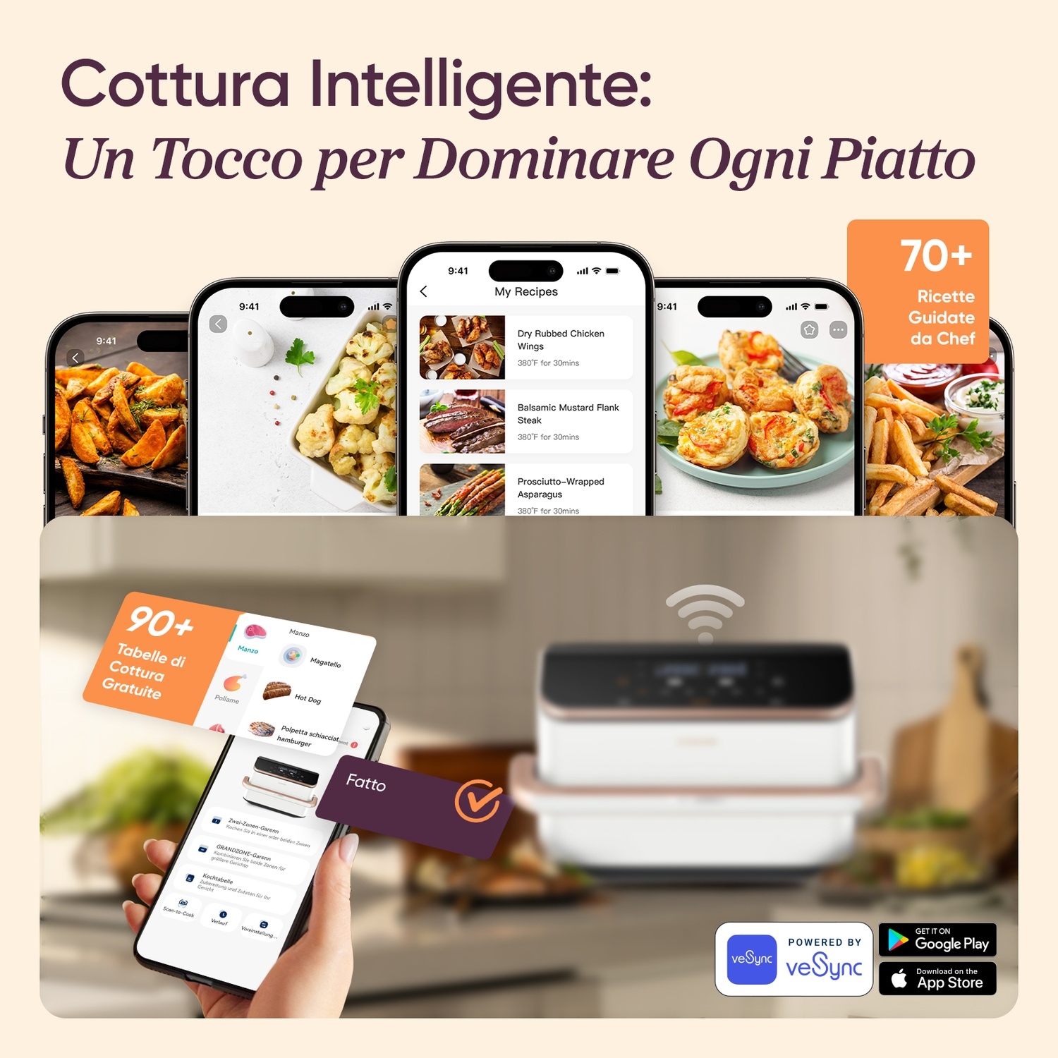 Cottura intelligente: 70+ ricette, tabelle e apparecchio VeSync.