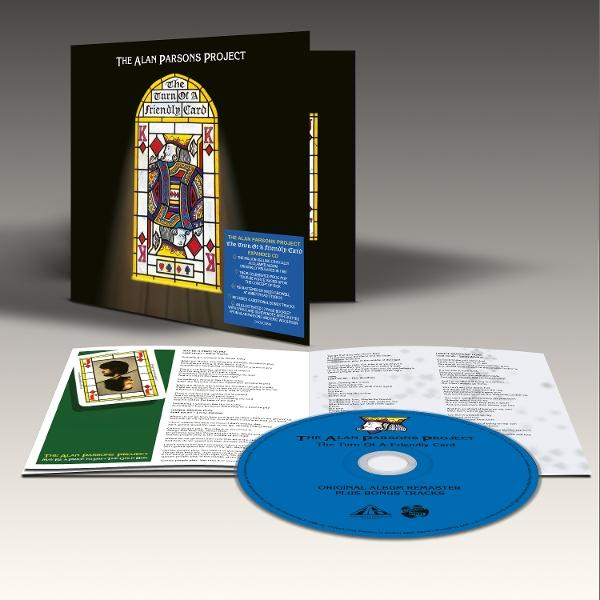Albumcover von The Alan Parsons Project mit einem Buntglasfenster eines Königs.