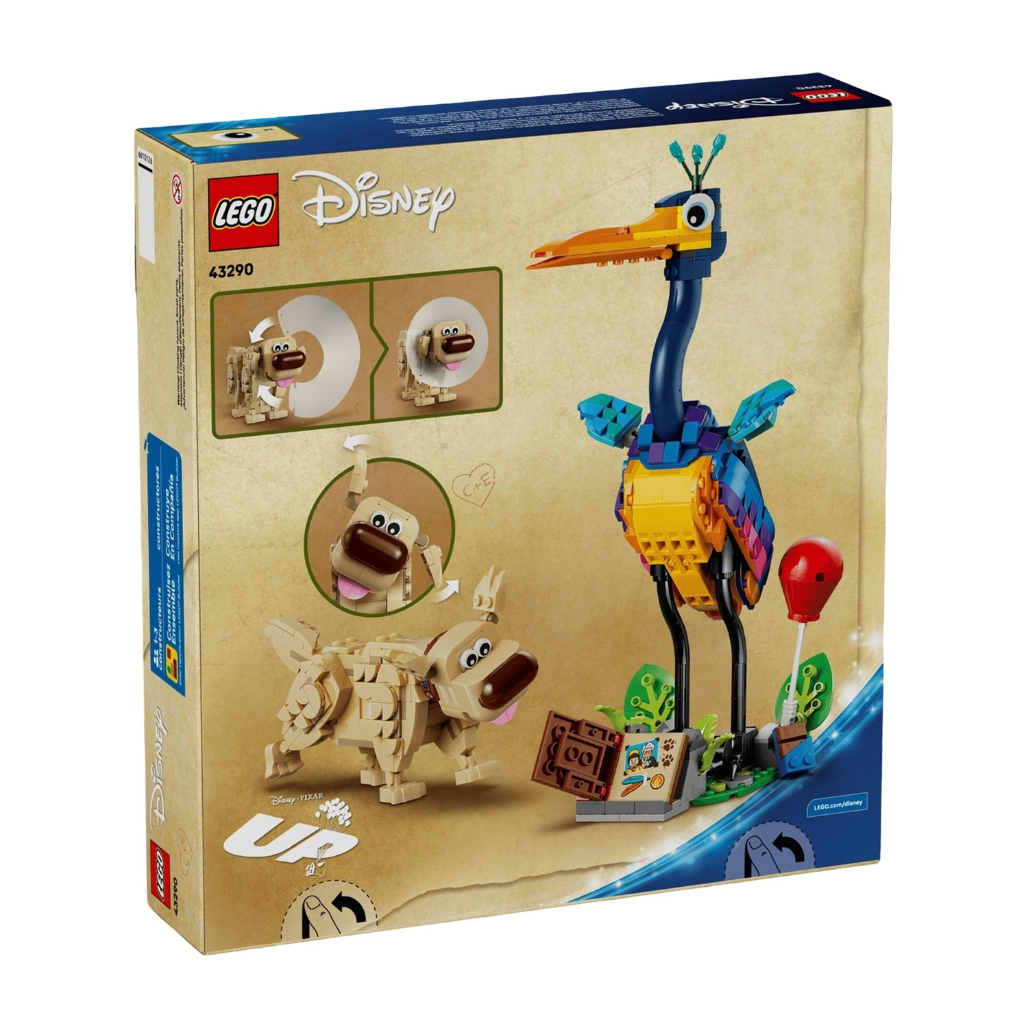Set Lego con Dug il cane e Kevin l'uccello da 'Up'.