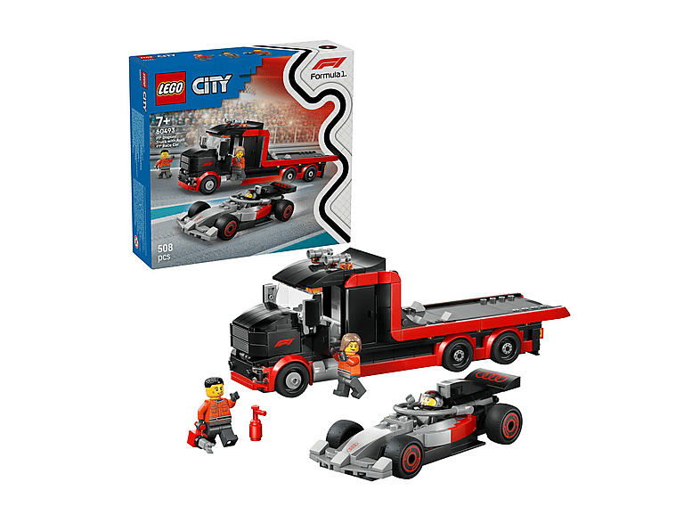 COSTRUZIONI LEGO City Formula 1 Display Truck F1® con auto da corsa Audi - 60493