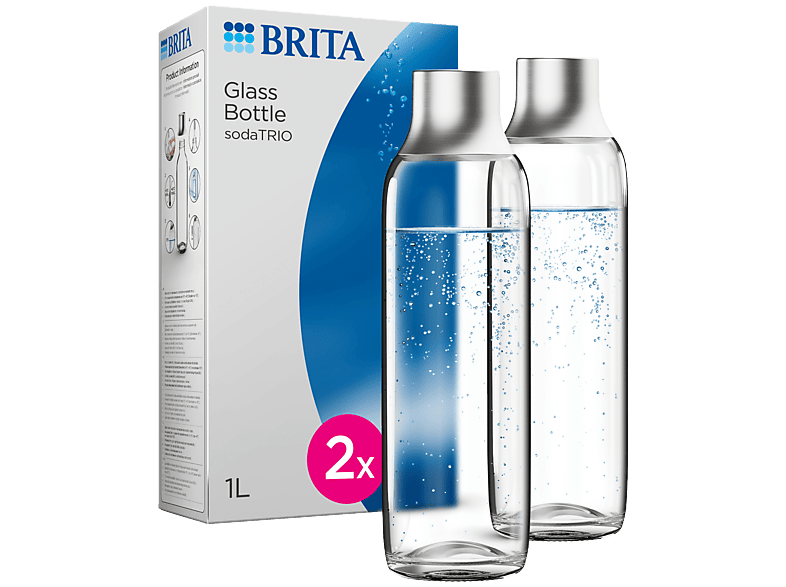 Bouteilles en verre Brita SodaTRIO Lot de 2