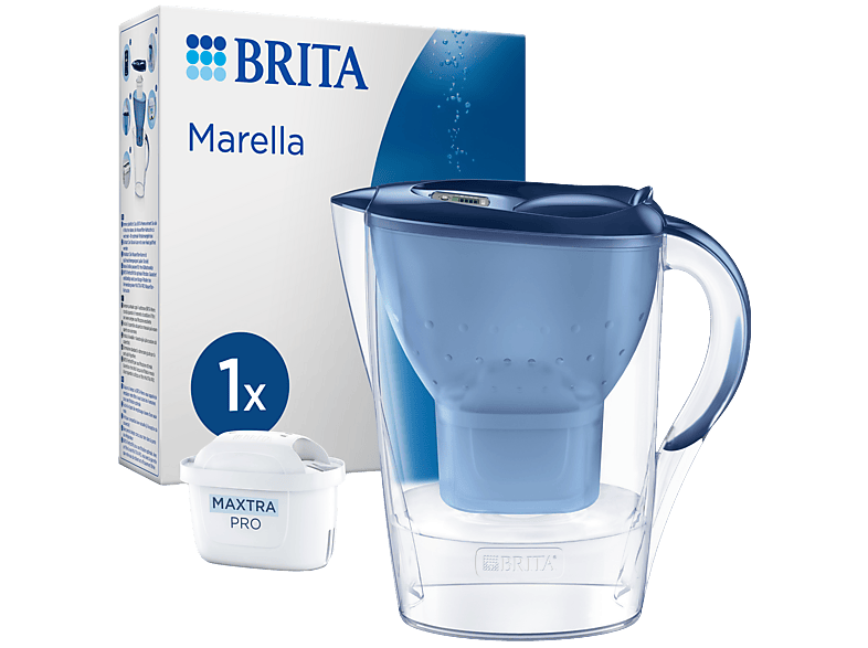 Carafe filtrante Brita Marella 2,4l Bleu Cool Incl. 1 filtre à eau Maxtra Pro